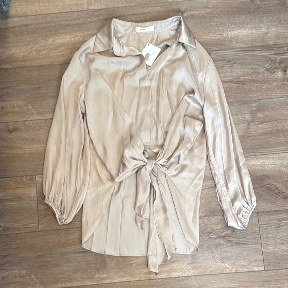 Elegant Taupe Women's Top